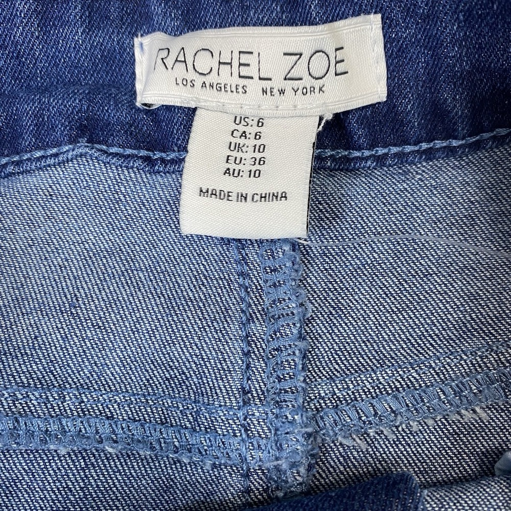 Rachel Zoe Women Skirt Size 6 High Rise Denim Maxi Front Slit Western Boho‎ - Picture 9 of 11